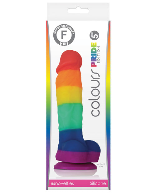 Colours Pride Edition 5-Inch Big Dildo: Gay Dildo, Suction Cup Dildo