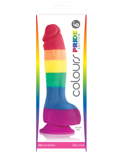 Colours Pride Edition 6-Inch Dildo: Gay Dildo, Suction Cup Dildo