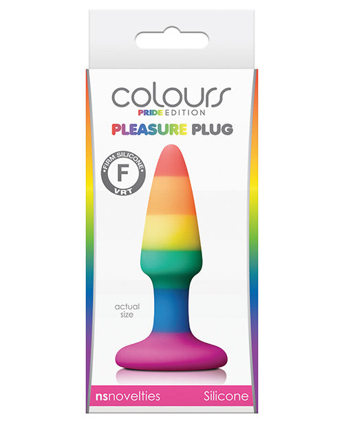 Colours Pride Edition Pleasure Butt Plug - Rainbow Mini Anal Plug