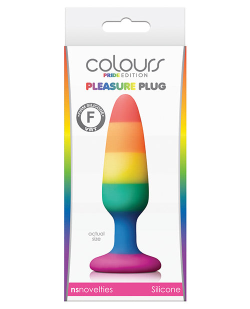 Colours Pride Edition Pleasure Butt Plug Small - Rainbow Anal Plug